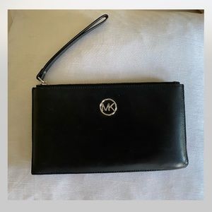 Michael Kors black wristlet